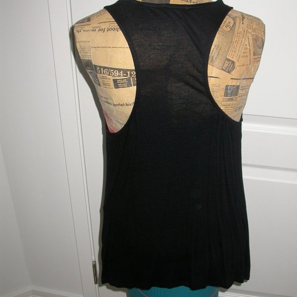 Black Silver and Gold Studded Tank - Picture 3 of 7